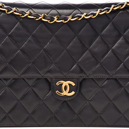 Chanel Lambskin Quilted Medium Single Flap Black 11 of 11