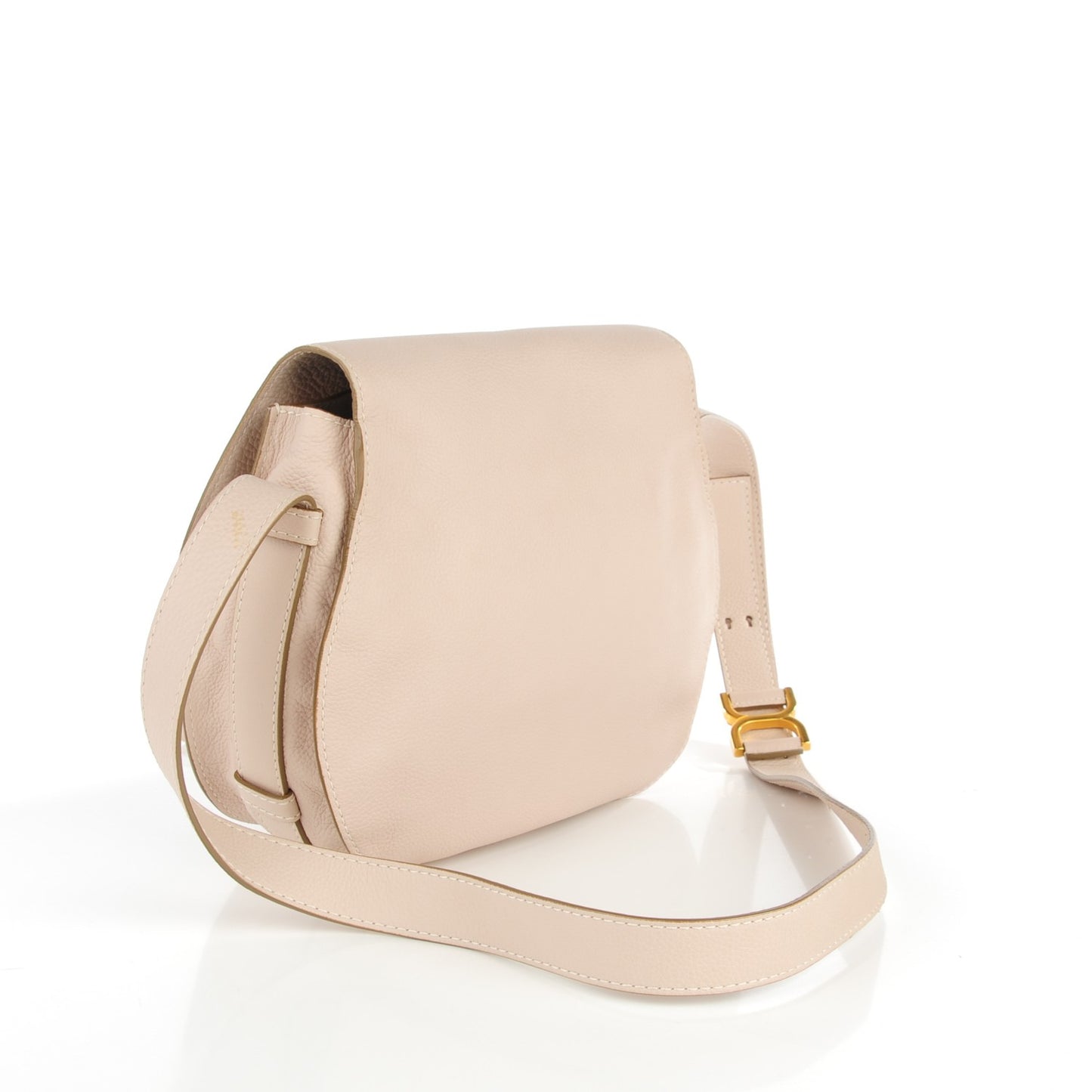 Calfskin Medium Marcie Round Crossbody Bag Abstract White