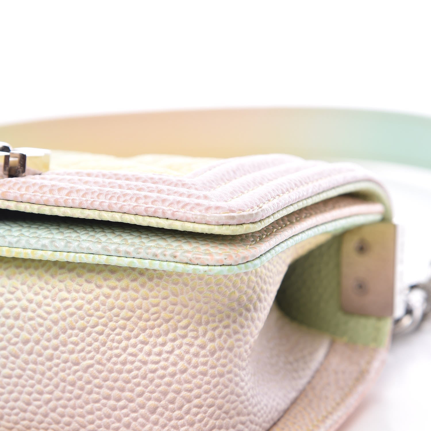 Chanel Caviar Quilted Mini Cuba Rainbow Boy Flap Pink Multicolor 10 of 11