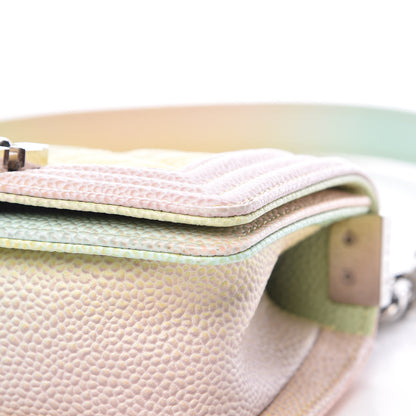 Chanel Caviar Quilted Mini Cuba Rainbow Boy Flap Pink Multicolor 10 of 11