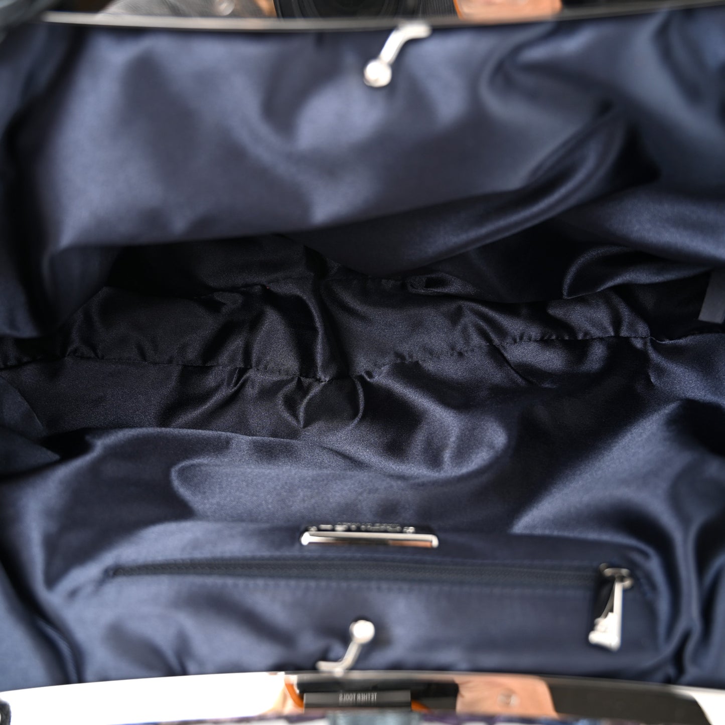 Metallic Snakeskin Kisslock Frame Chain Bag Purple Multicolor