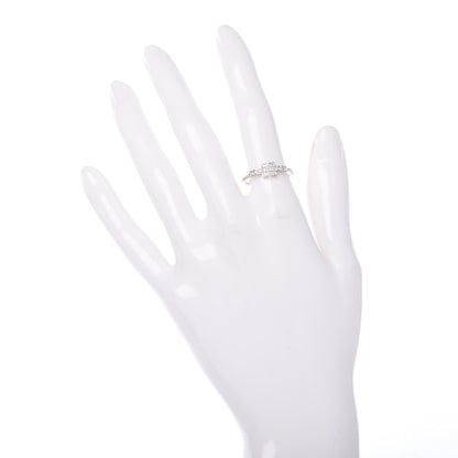 Tiffany 18K White Gold Diamond T Wire Ring 52 6 2 of 4
