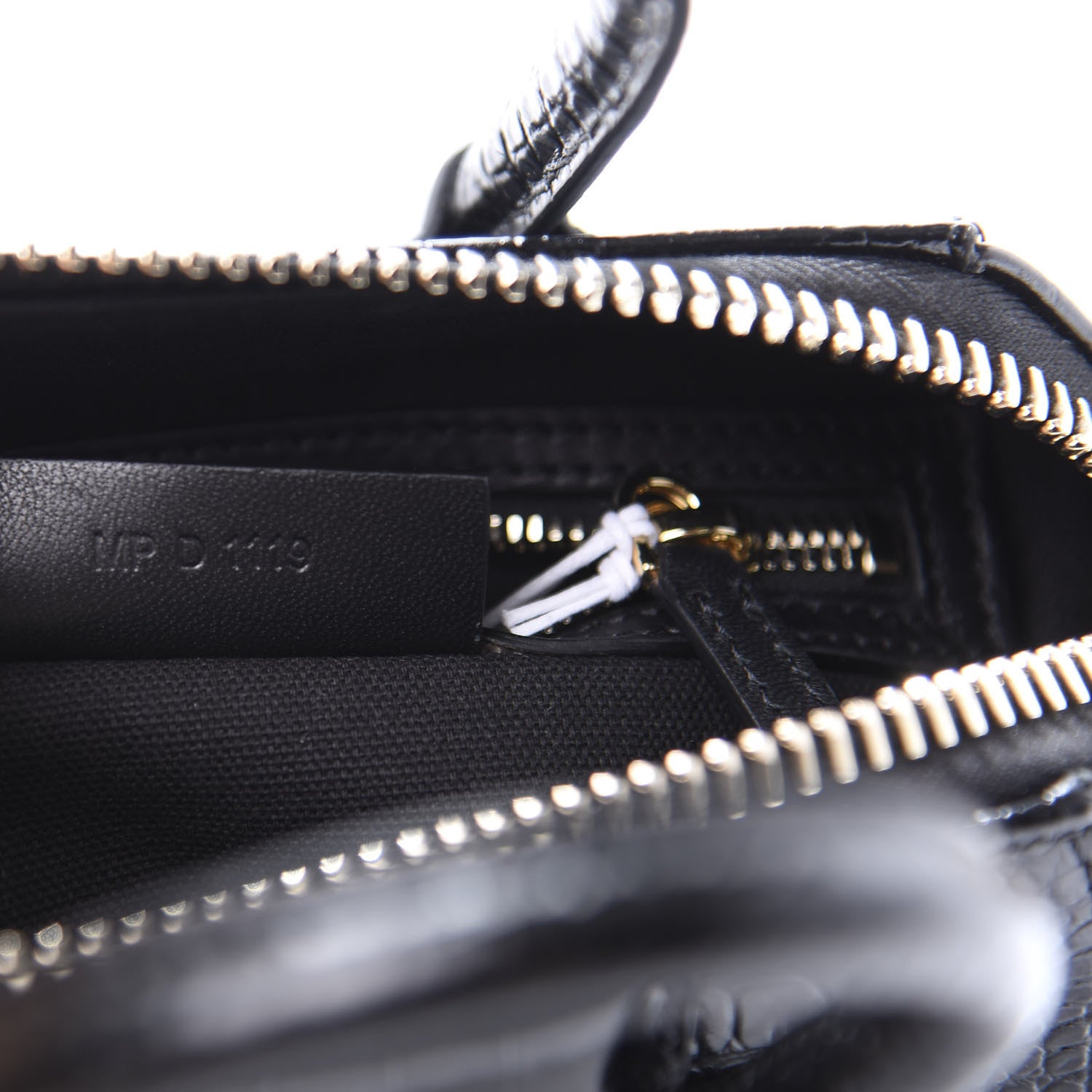 Givenchy Calfskin Crocodile Embossed Mini Antigona Black 7 of 10