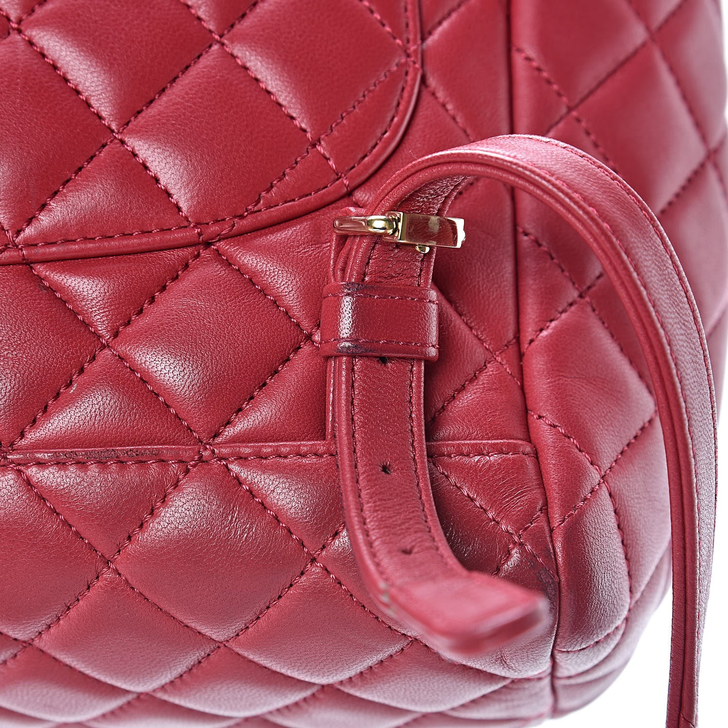 Chanel Lambskin Quilted Small Urban Spirit Backpack Dark Pink 13 of 15
