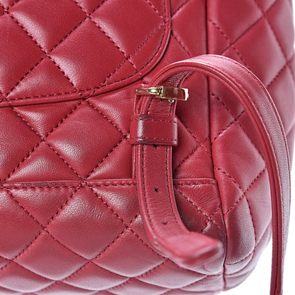 Chanel Lambskin Quilted Small Urban Spirit Backpack Dark Pink 13 of 15