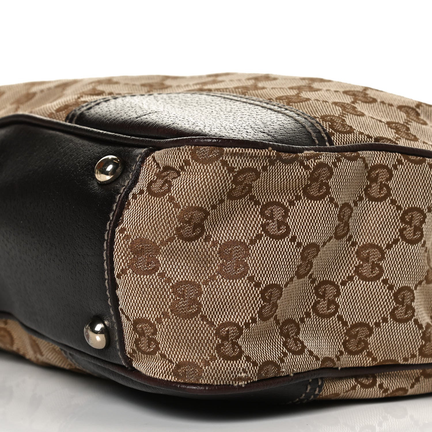 Gucci Monogram Medium Princy Tote Dark Brown 10 of 15