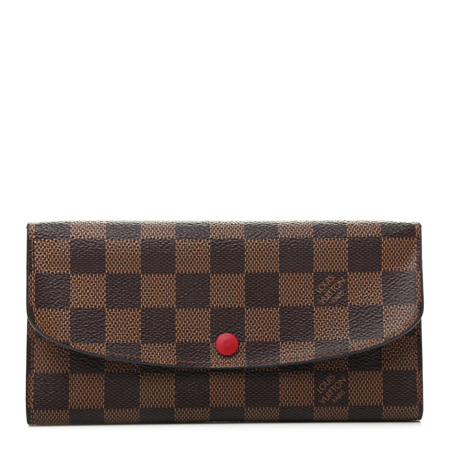 Damier Ebene Emilie Wallet Red