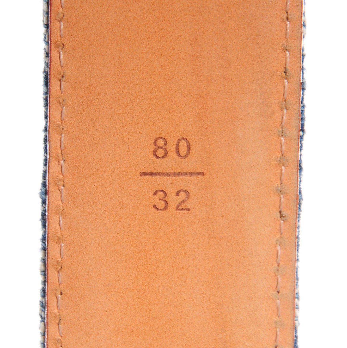 Monogram Denim Belt 80 32 Blue