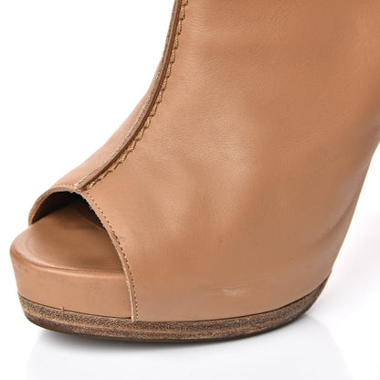 Hermes Calfskin Ankle Peep Toe Booties 36 7 of 11