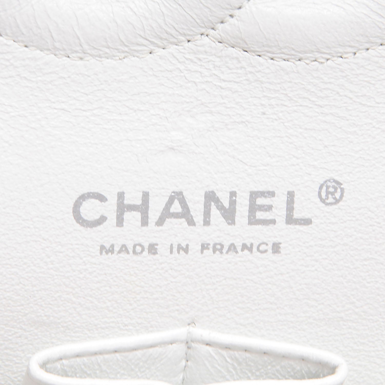 Chanel Caviar Quilted Medium Double Flap White 8 of 10