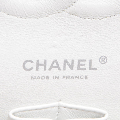 Chanel Caviar Quilted Medium Double Flap White 8 of 10