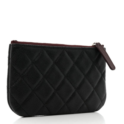 Chanel Caviar Quilted Small Cosmetic Case Black 3 of 8