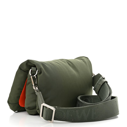 Loewe Nylon Mini Goya Puffer Bag Vintage Khaki 3 of 11