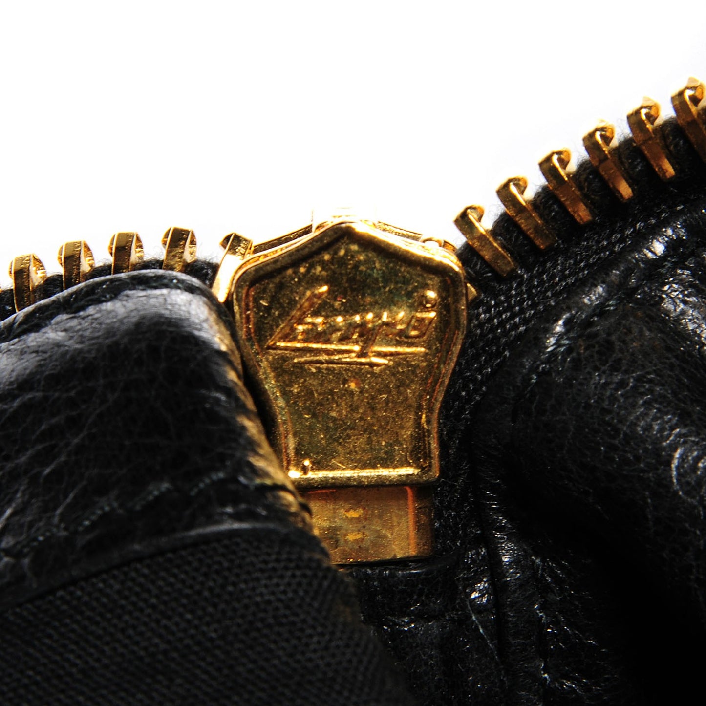 Agneau Giant 12 Gold Hardware Work Black