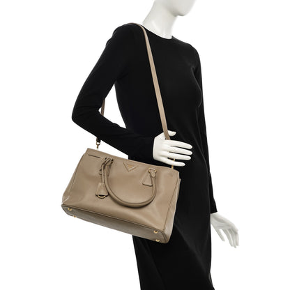 Prada Saffiano Lux Small Tote Argilla 2 of 12