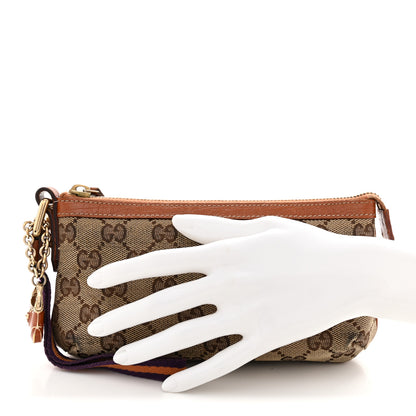 Gucci Monogram Jolicoeur Wristlet Light Brown 2 of 8