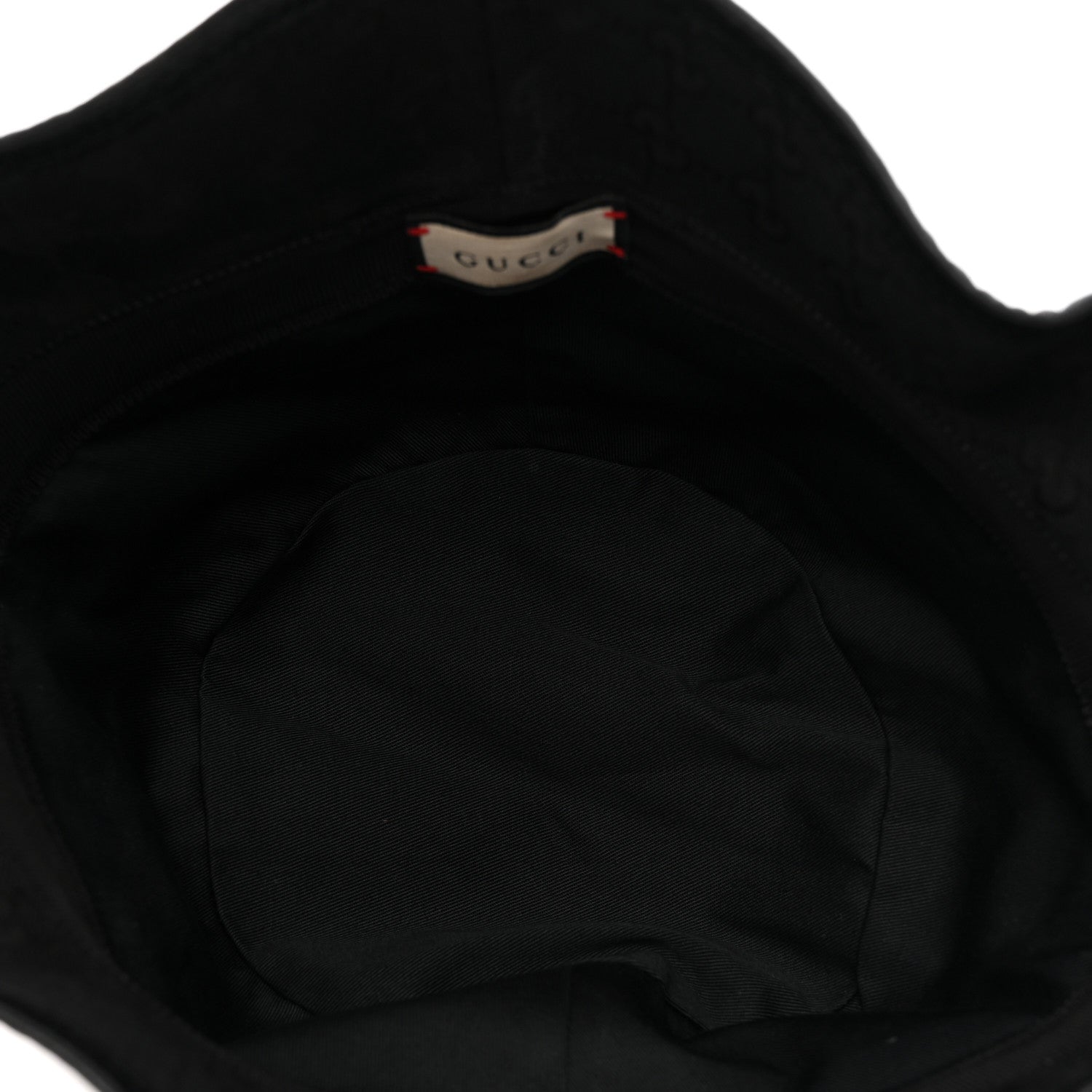 Gucci Monogram Textured Dollar Calfskin GG Jago Bucket Hat XL Black 11 of 16