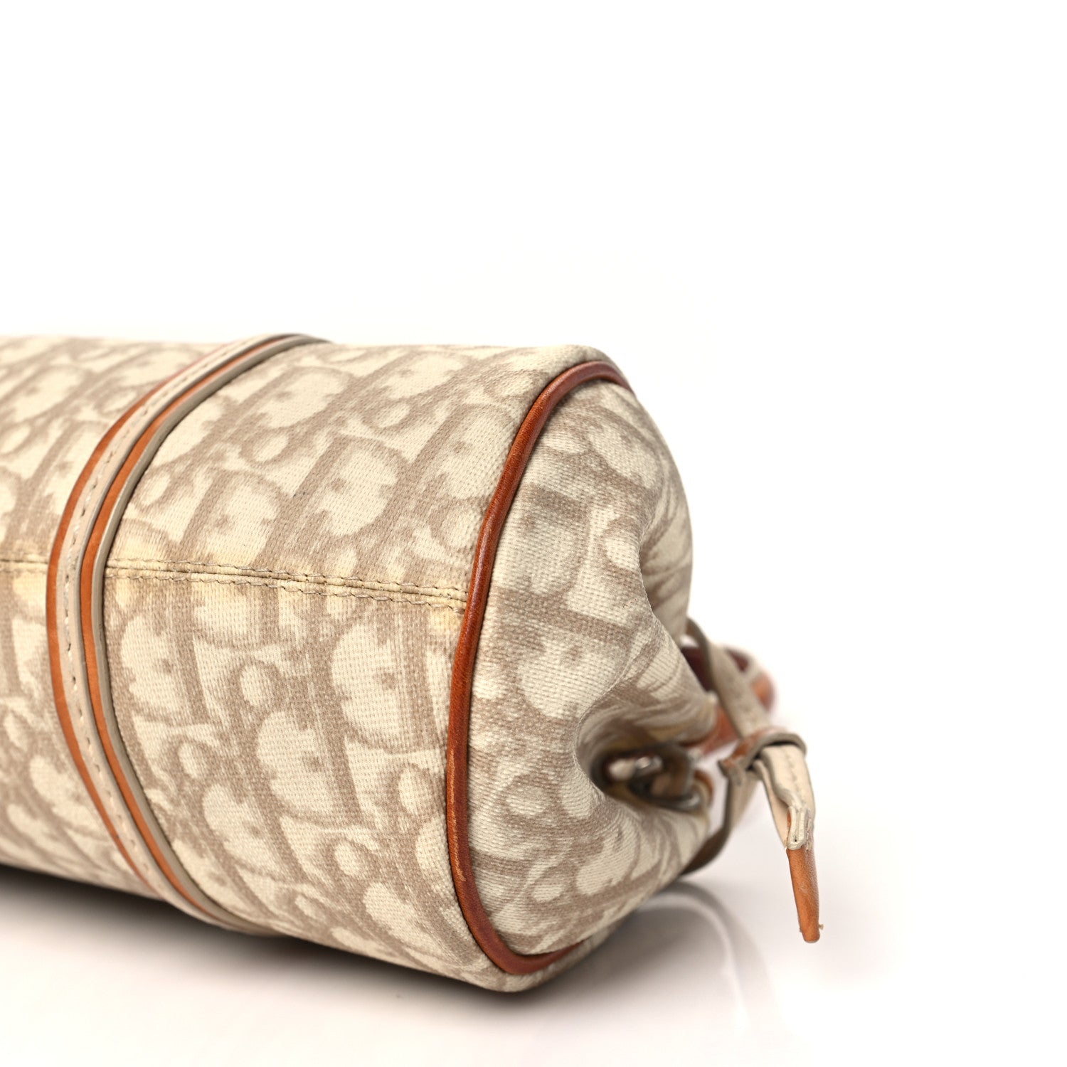 Christian Dior Monogram Romantique Trotter Shoulder Bag Beige