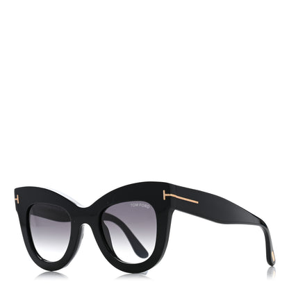 Tom Ford Karina Cat Eye Sunglasses TF612 Black 1 of 7