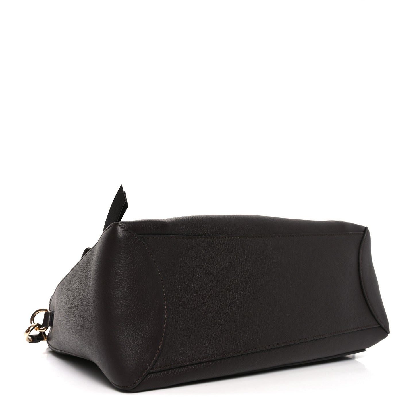 Calfskin Small Faye Day Shoulder Bag Dark Brown