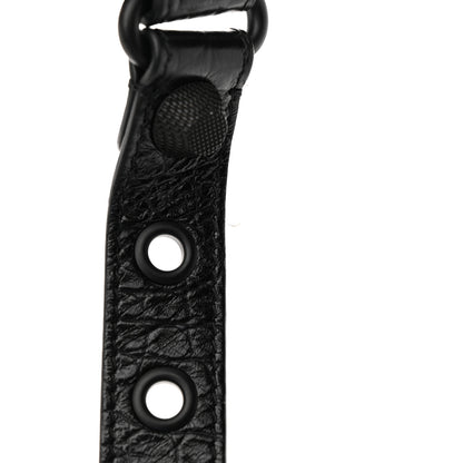 Balenciaga Extra Supple Calfskin Crocodile Embossed Monochrome Small Le Cagole Shoulder Bag Black 12 of 12