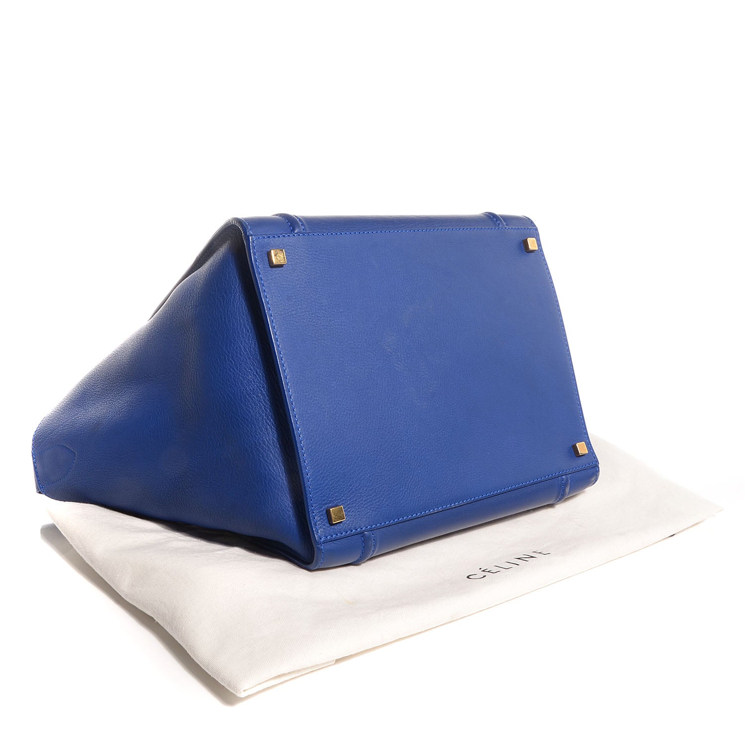 Celine Supple Calfskin Medium Phantom Luggage Royal Blue 4 of 9
