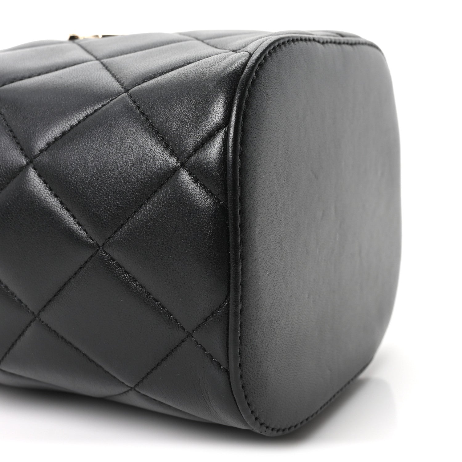 Chanel Lambskin Quilted Trendy Vanity Case Black 9 of 10