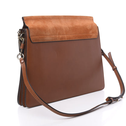 Chloe Suede Calfskin Medium Faye Shoulder Bag Tobacco 3 of 11