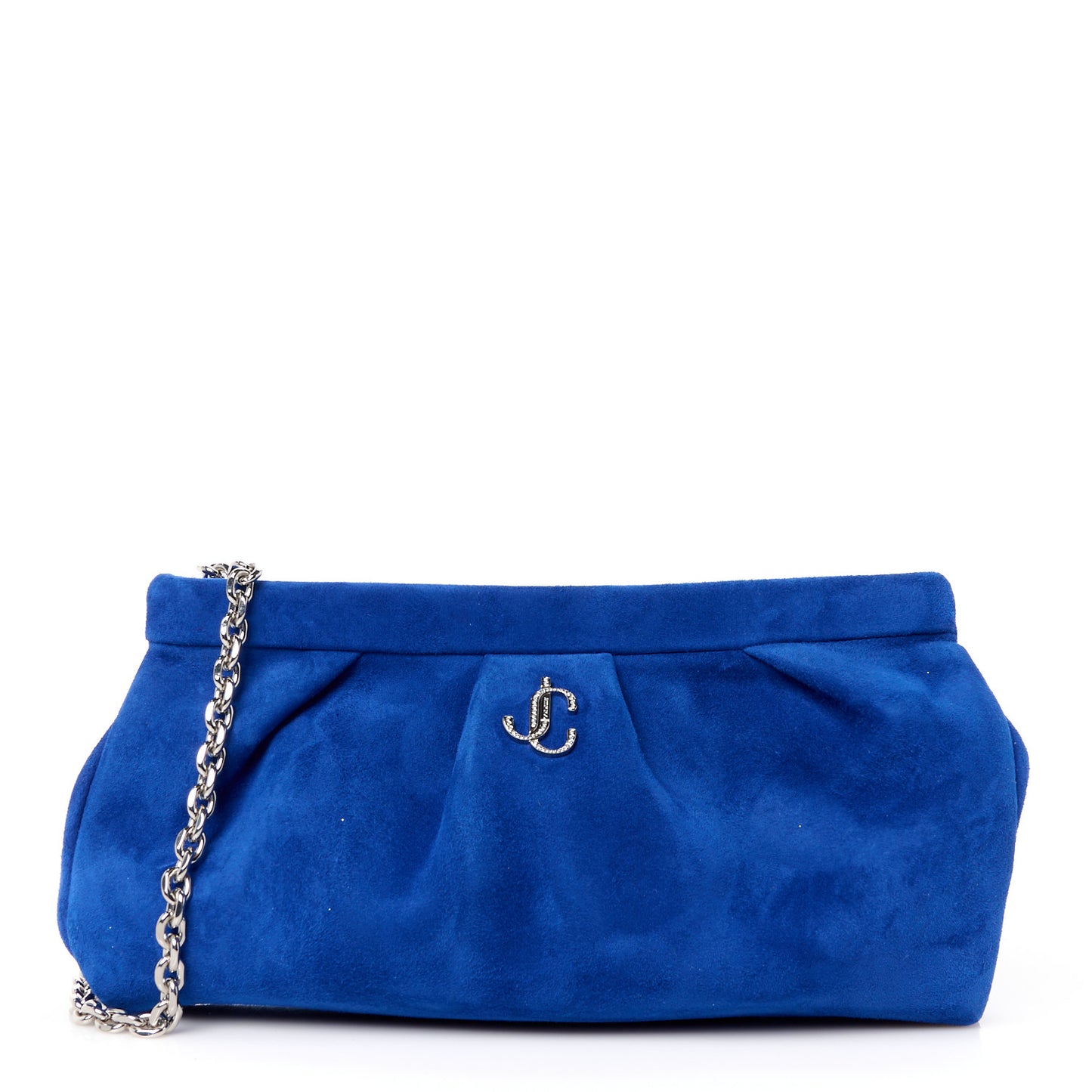 Suede Clutch Blue