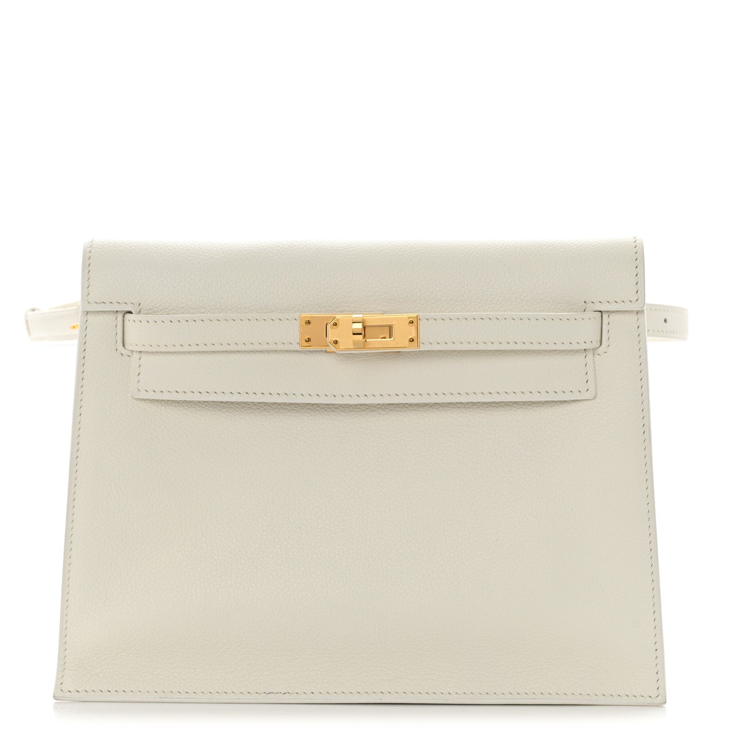 Hermes Evercolor Kelly Danse II Belt Bag White 1 of 16