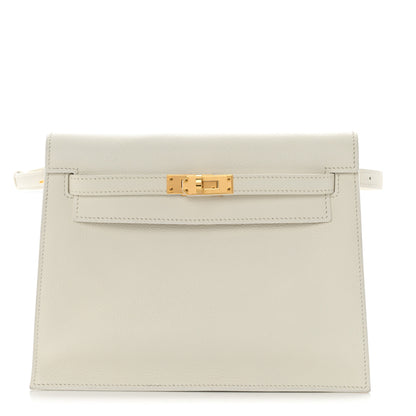 Hermes Evercolor Kelly Danse II Belt Bag White 1 of 16