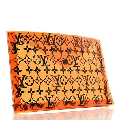Louis Vuitton PVC Monogram Printed Envelope Pouch Orange 3 of 5