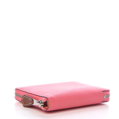 Hermes Epsom Silk'In Compact Wallet Rose Azalee 4 of 7
