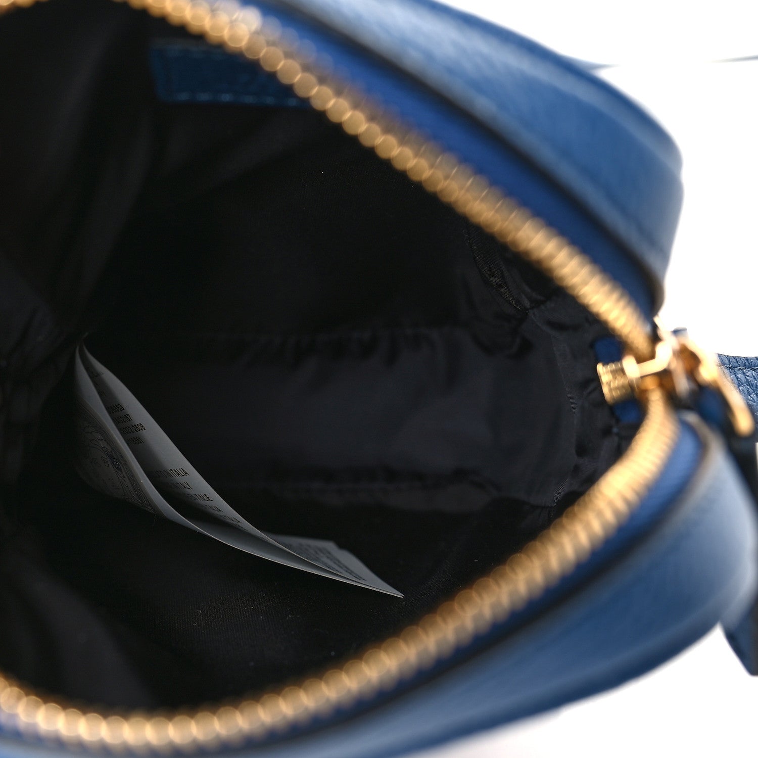 Versace Calfskin Medusa Messenger Bag Blue 5 of 8