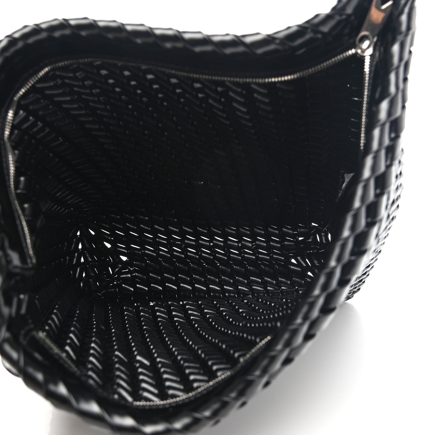 Bottega Veneta Calfskin Intrecciato Structure Clutch Black 5 of 7