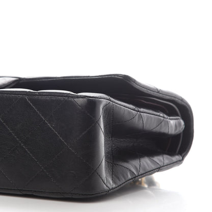 Chanel Lambskin Quilted Medium Double Flap Black 5 of 13