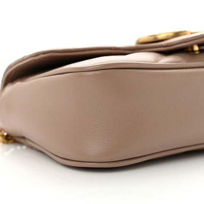 Gucci Calfskin Matelasse Super Mini GG Marmont Shoulder Bag Porcelain Rose 9 of 12