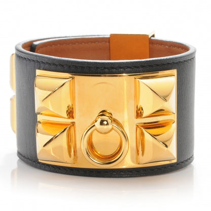Hermes Chamonix Collier de Chien CDC Bracelet Black Small 1 of 8