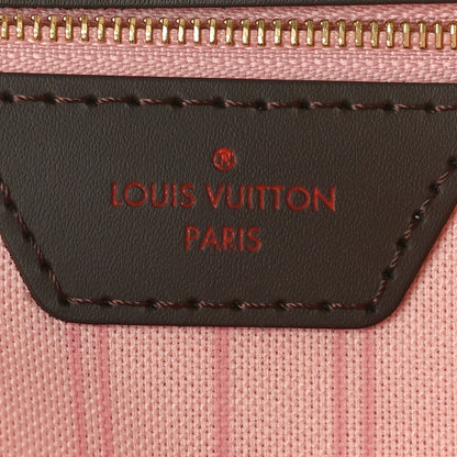 Louis Vuitton Damier Ebene Neo Neverfull MM Rose Ballerine 7 of 10