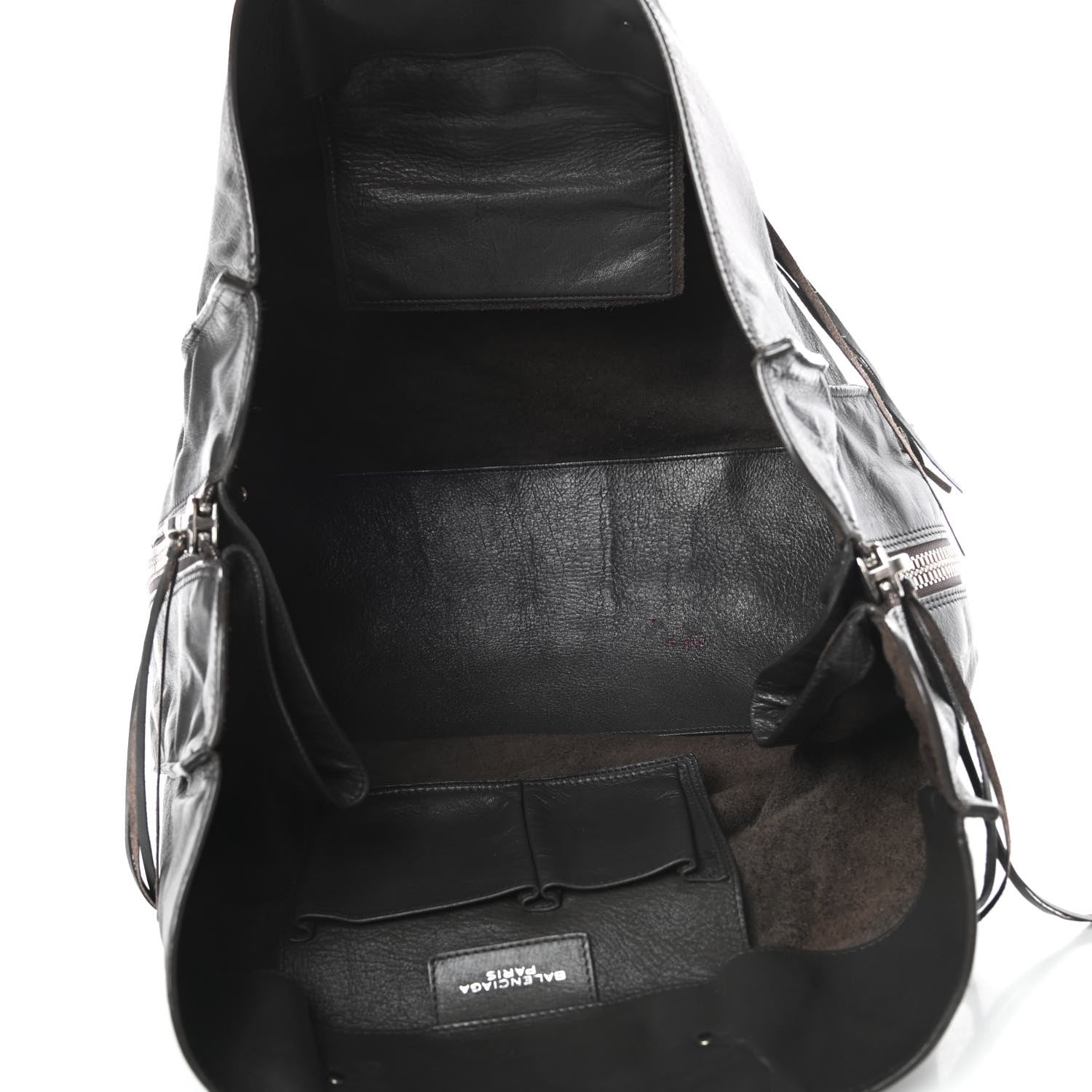 Balenciaga Veau Papier A4 Zip Around Tote Coffee 5 of 17
