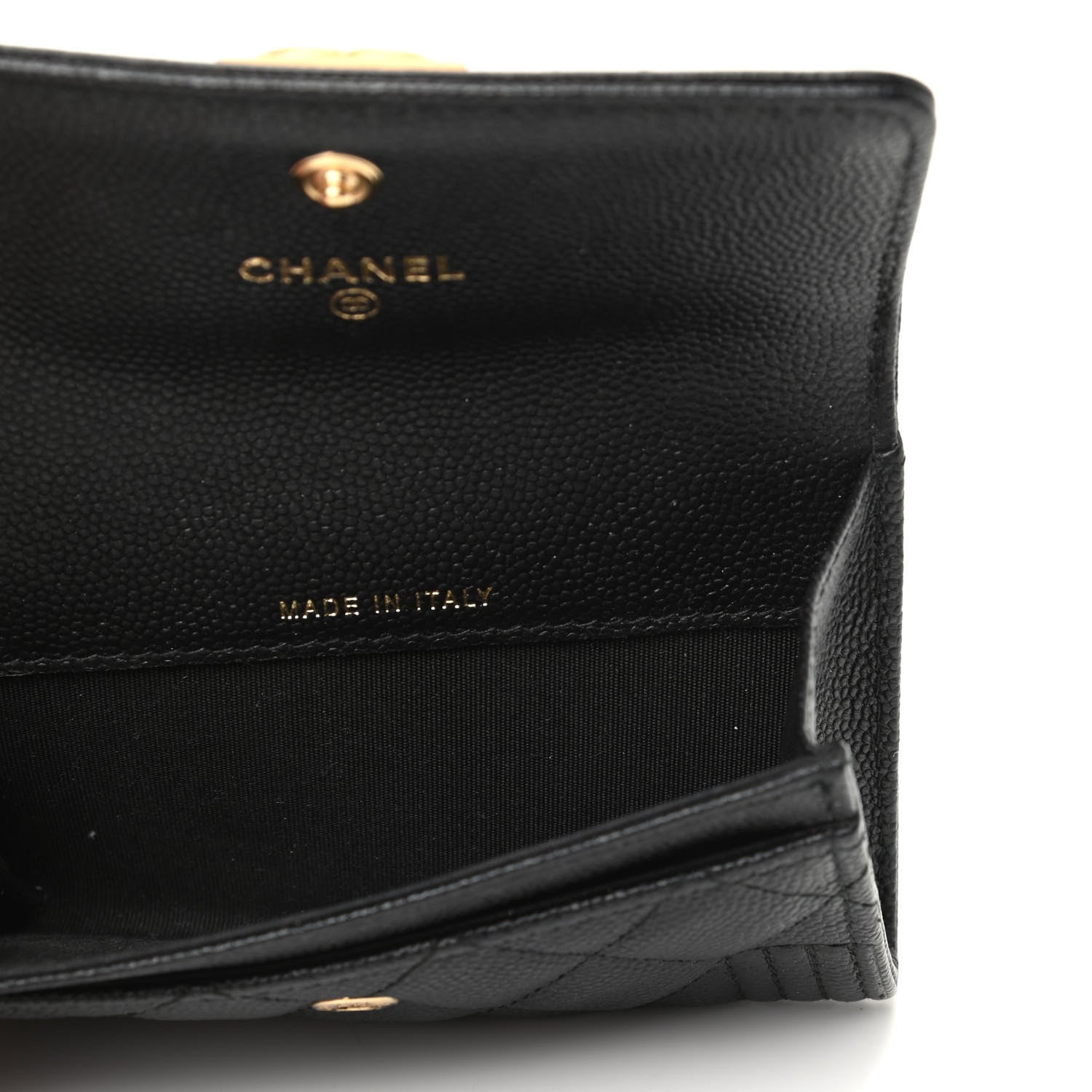 Chanel Caviar Quilted Boy Flap Card Holder Black 5 of 8