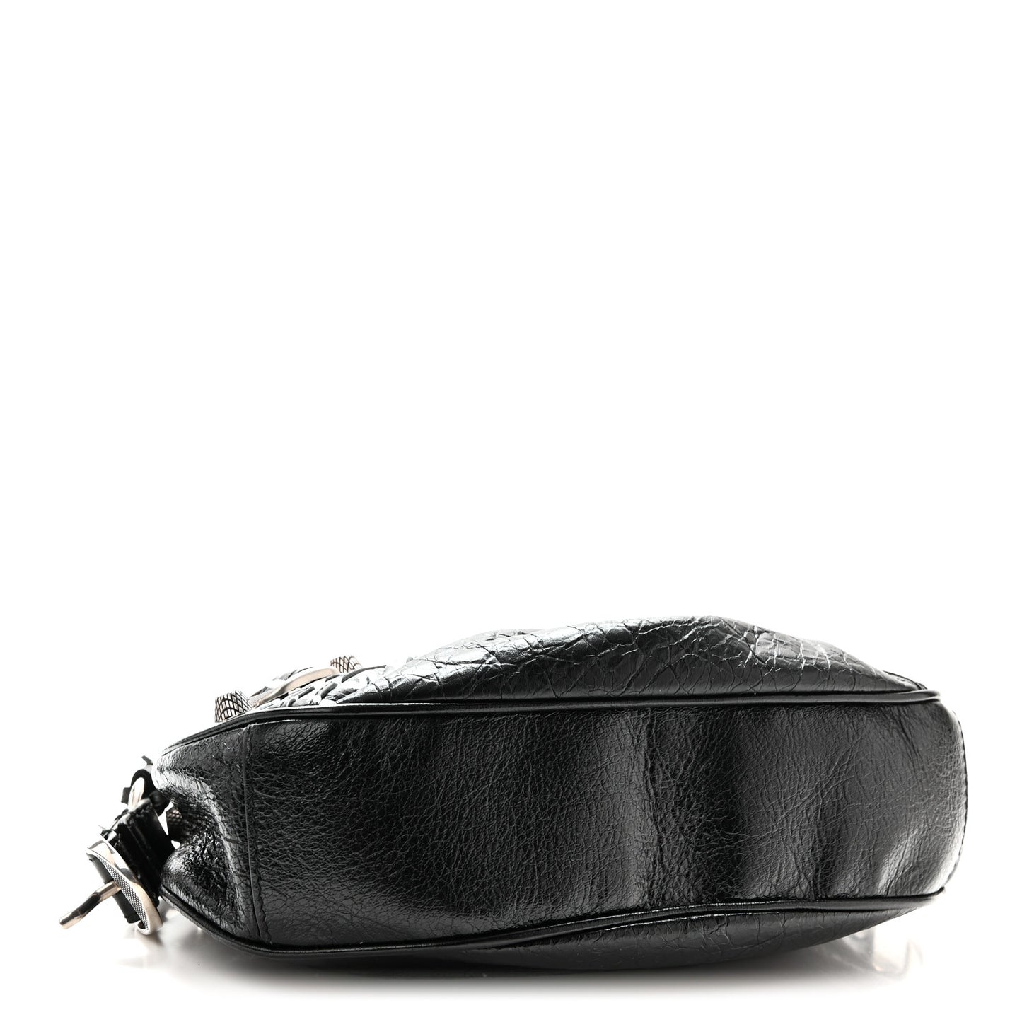 Agneau Arena Lunar New Year Graffiti Logo Le Cagole Shoulder Bag XS Black