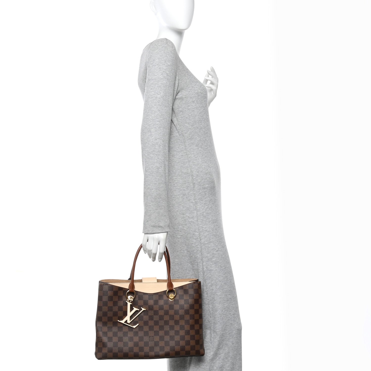 Louis Vuitton Damier Ebene LV Riverside Creme 2 of 10