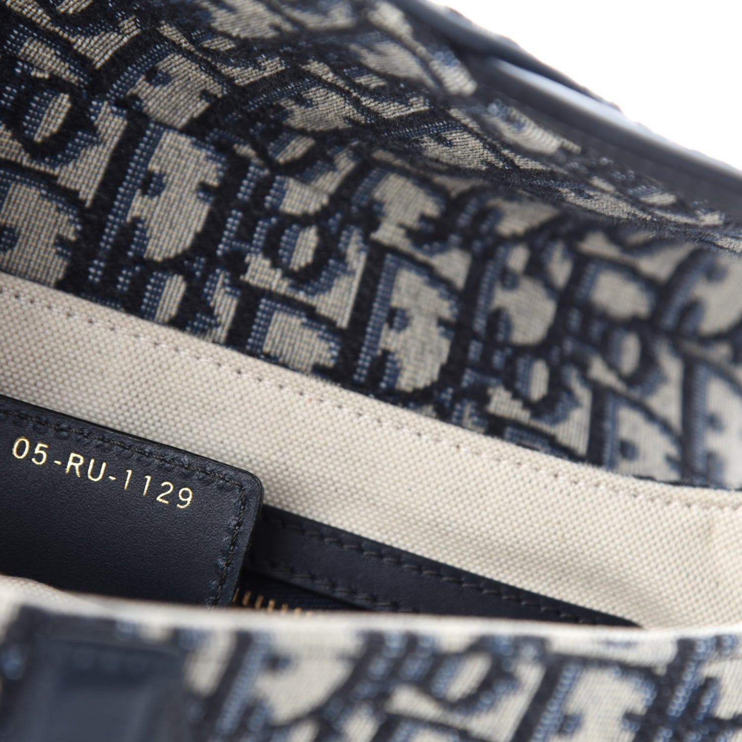 Christian Dior Oblique Saddle Bag Blue 9 of 10