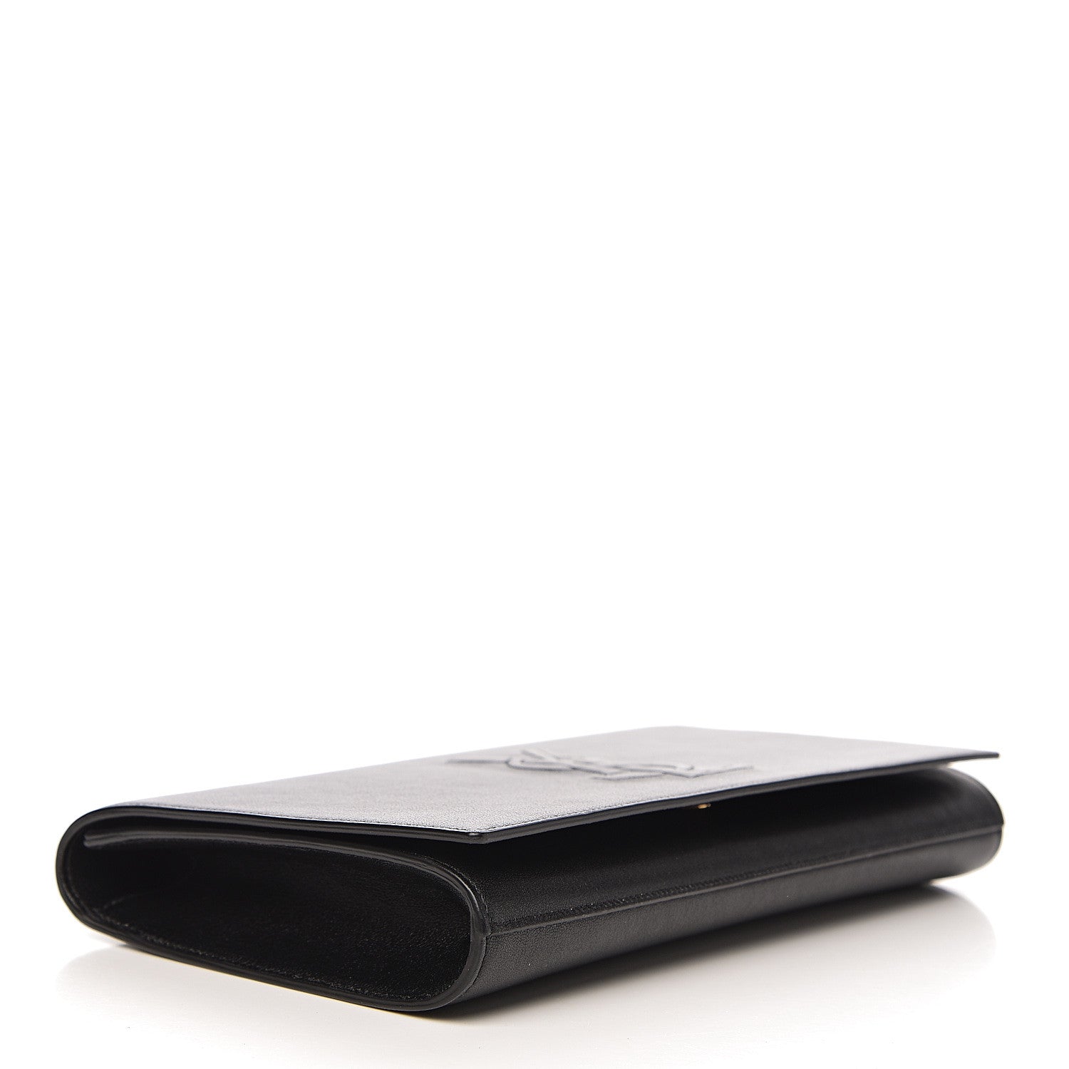 Saint Laurent Calfskin Monogram Large Belle De Jour Clutch Black 3 of 5