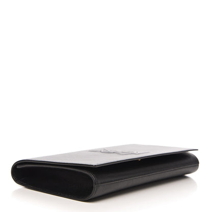 Saint Laurent Calfskin Monogram Large Belle De Jour Clutch Black 3 of 5