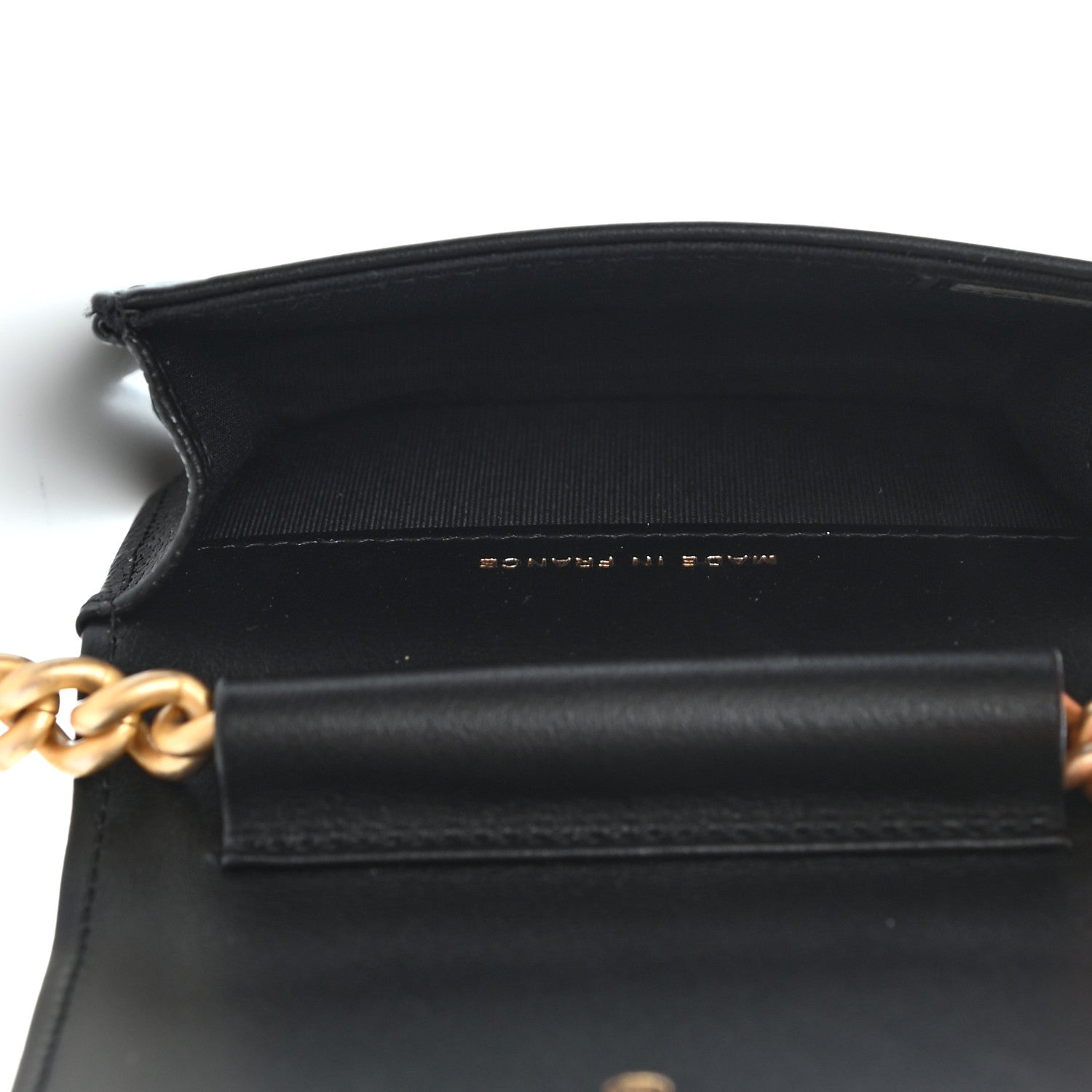 Chanel Caviar Chevron Quilted Boy Flap Waist Belt Bag Black 4 of 11