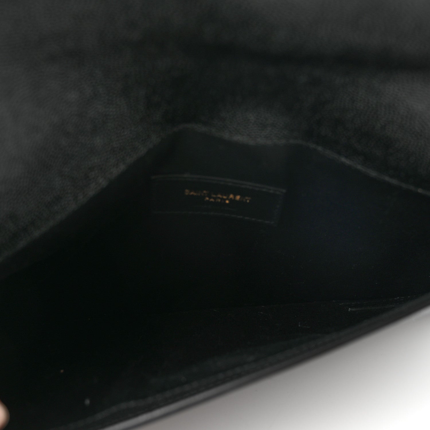 Saint Laurent Grain De Poudre Uptown Pouch Black 4 of 5