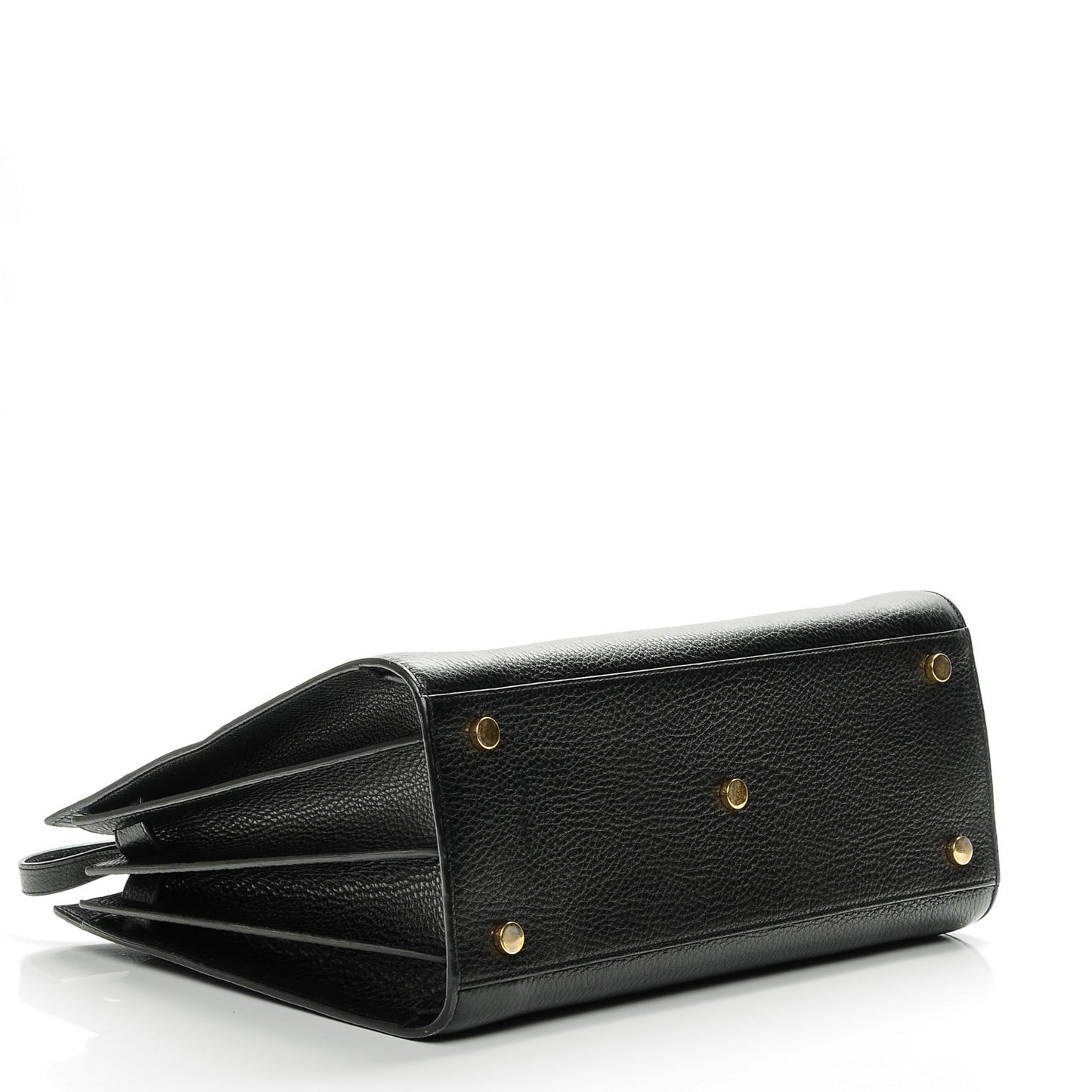 Grained Calfskin Small Sac De Jour Black