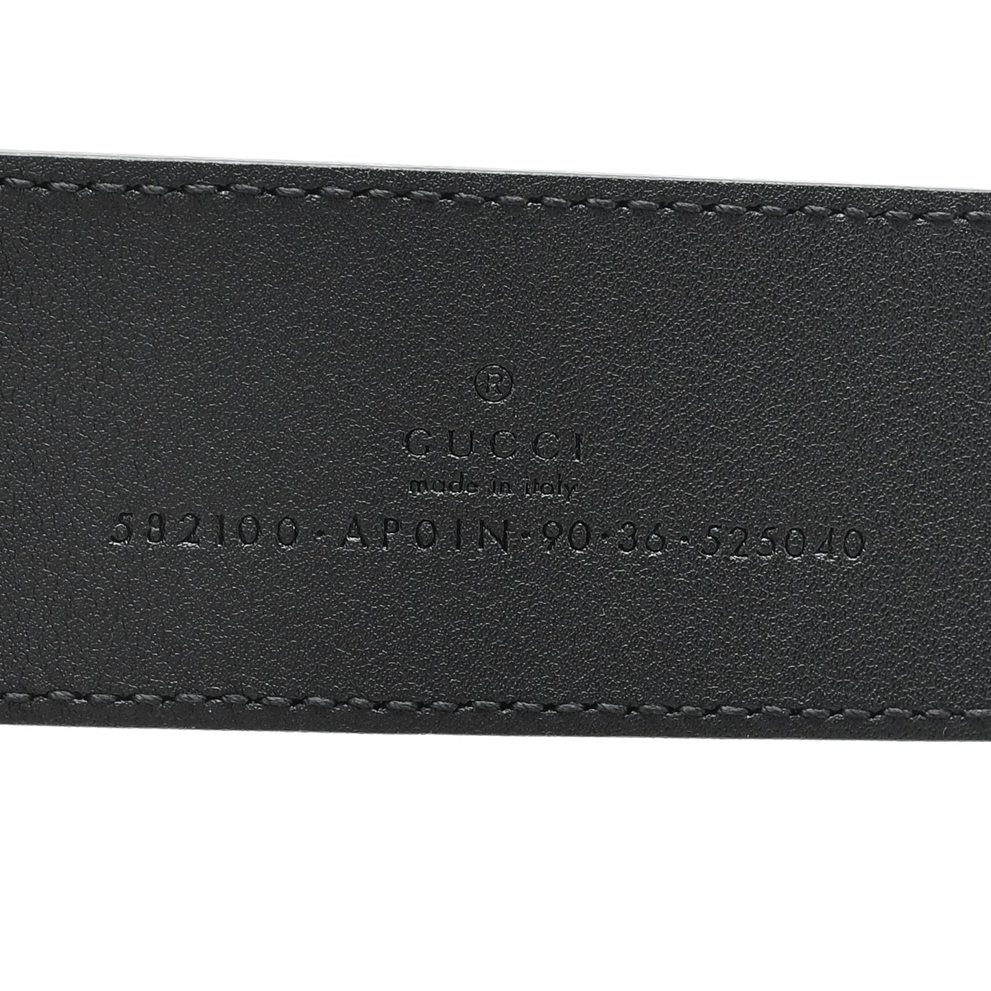Calfskin Crystal Double G 40mm Belt 90 36 Black